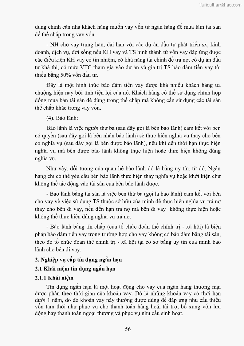 Giáo trình Nghiệp vụ ngân hàng Nghề Kế toán - Cao đẳng - Trường Cao đẳng Cộng đồng Đồng Tháp - 6 Trang 65