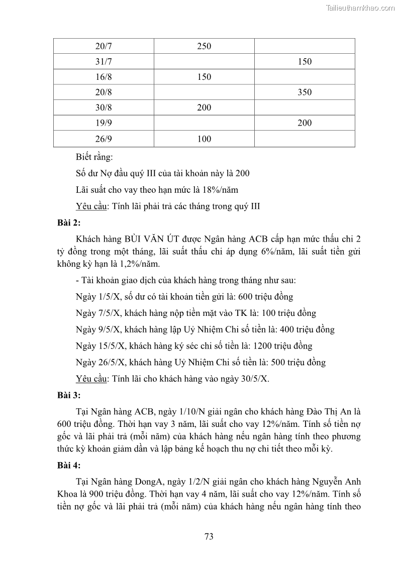 Giáo trình Nghiệp vụ ngân hàng Nghề Kế toán - Cao đẳng - Trường Cao đẳng Cộng đồng Đồng Tháp - 7 Trang 82
