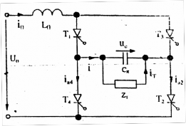 Hình 10 3 Nghịch lưu dòng một pha kiểu tia dùng Thyristor Mỗi cặp Thyristor đường 3