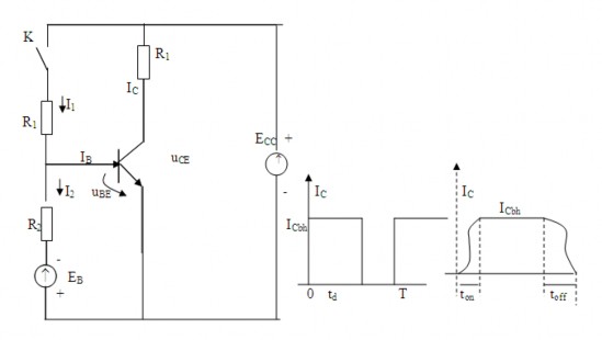 Hình 1 6 Sơ đồ nối Tranzitor như phần tử đóng cắt không tiếp điểm Trong sơ 6