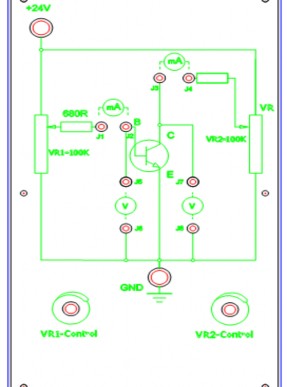 Lắp và khảo sát mạch Thử đặc điểm đầu vào transistor Nối vôn kế 1V vào 1