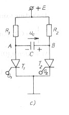 Khóa T 1 bằng cách mở T 2 hình 2 3c Khi T 1 mở tụ C được nạp đến điện áp E 2