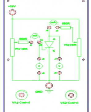 Hình 2 14 Sơ đồ lắp ráp lấy đặc tính Thiristor Lắp và khảo sát mạch Nối 1