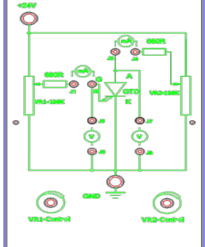 b Lắp và khảo sát mạch Nối vôn kế 1V vào giữa hộp treo A và đất Bộ điều 2