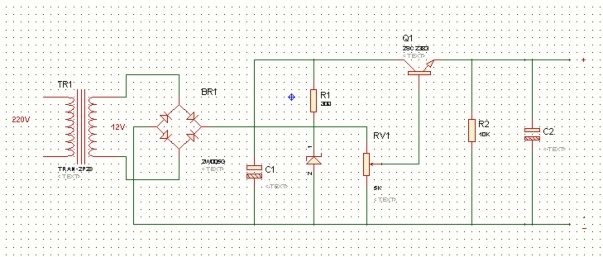 Hình 5 1 Sơ đồ nguyên lý bộ nguồn ổn áp một chiều công suất nhỏ Trong đó 3