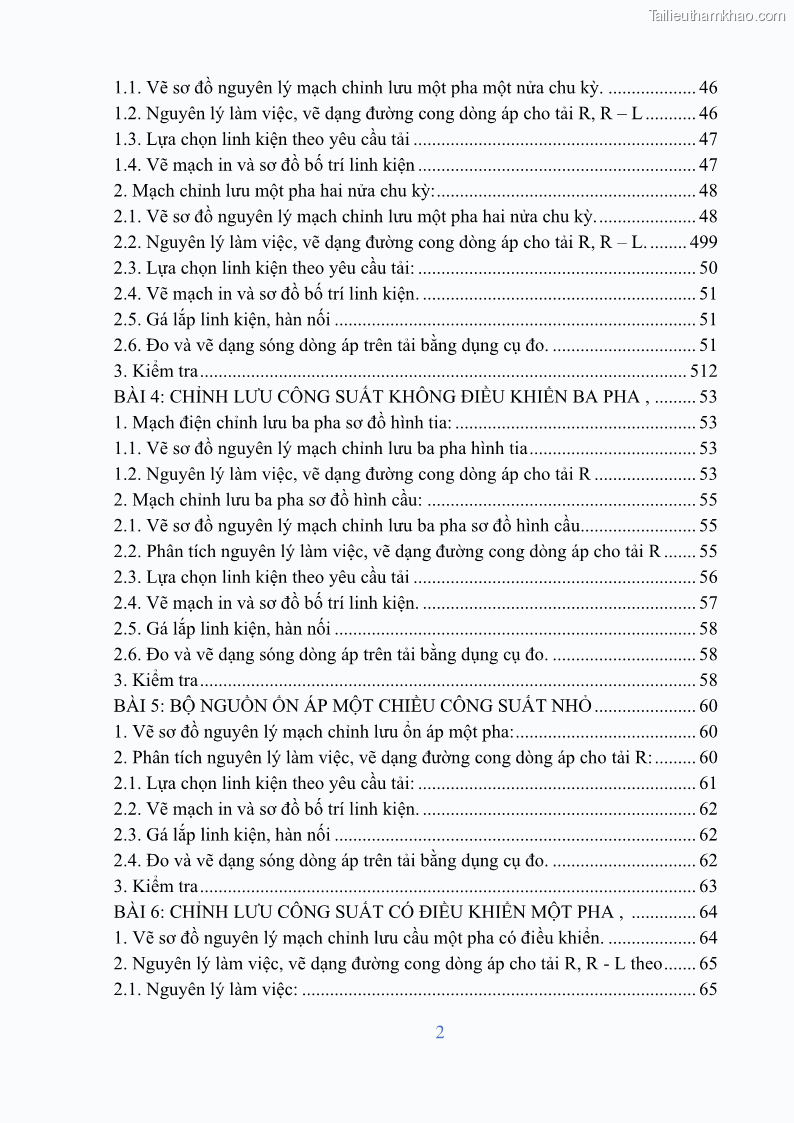 Giáo trình Điện tử công suất Nghề Kỹ thuật máy lạnh và điều hòa không khí - Cao đẳng - Trường Cao đẳng nghề Đồng Tháp - 1 Trang 4