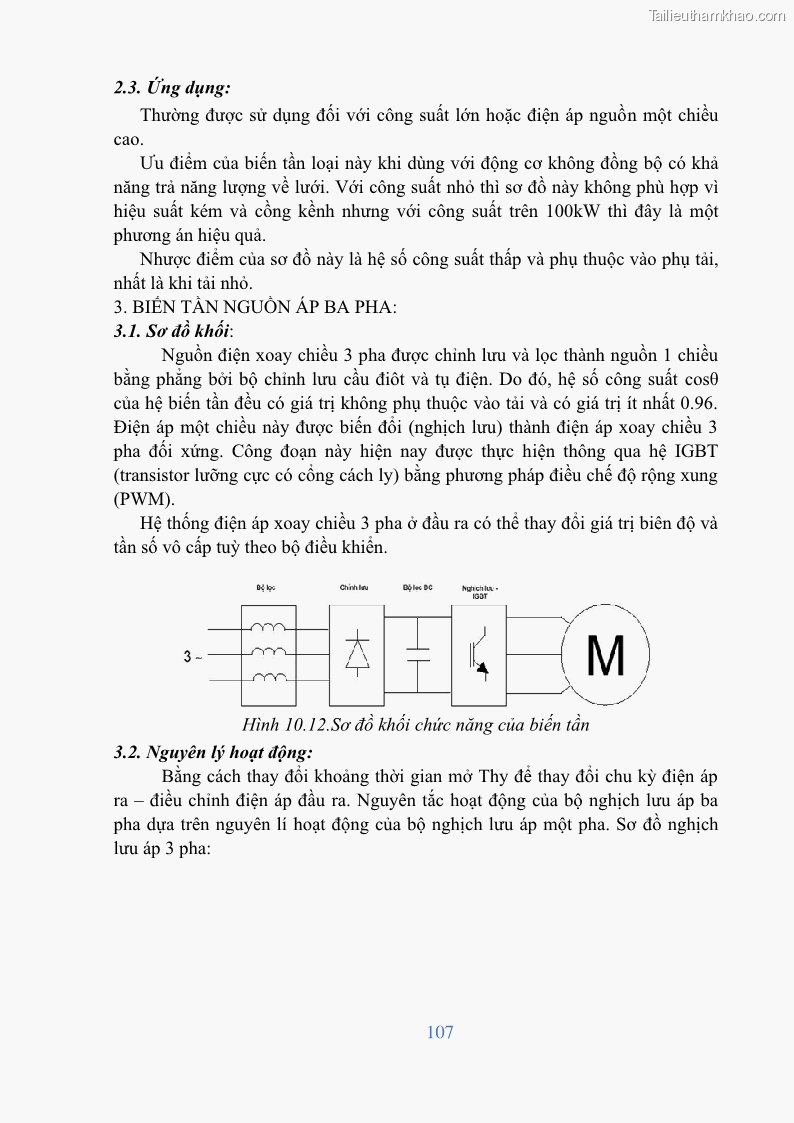 Giáo trình Điện tử công suất Nghề Kỹ thuật máy lạnh và điều hòa không khí - Cao đẳng - Trường Cao đẳng nghề Đồng Tháp - 10 Trang 109