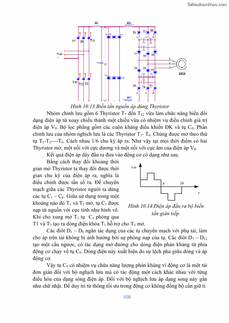 Giáo trình Điện tử công suất Nghề Kỹ thuật máy lạnh và điều hòa không khí - Cao đẳng - Trường Cao đẳng nghề Đồng Tháp - 10 Trang 110