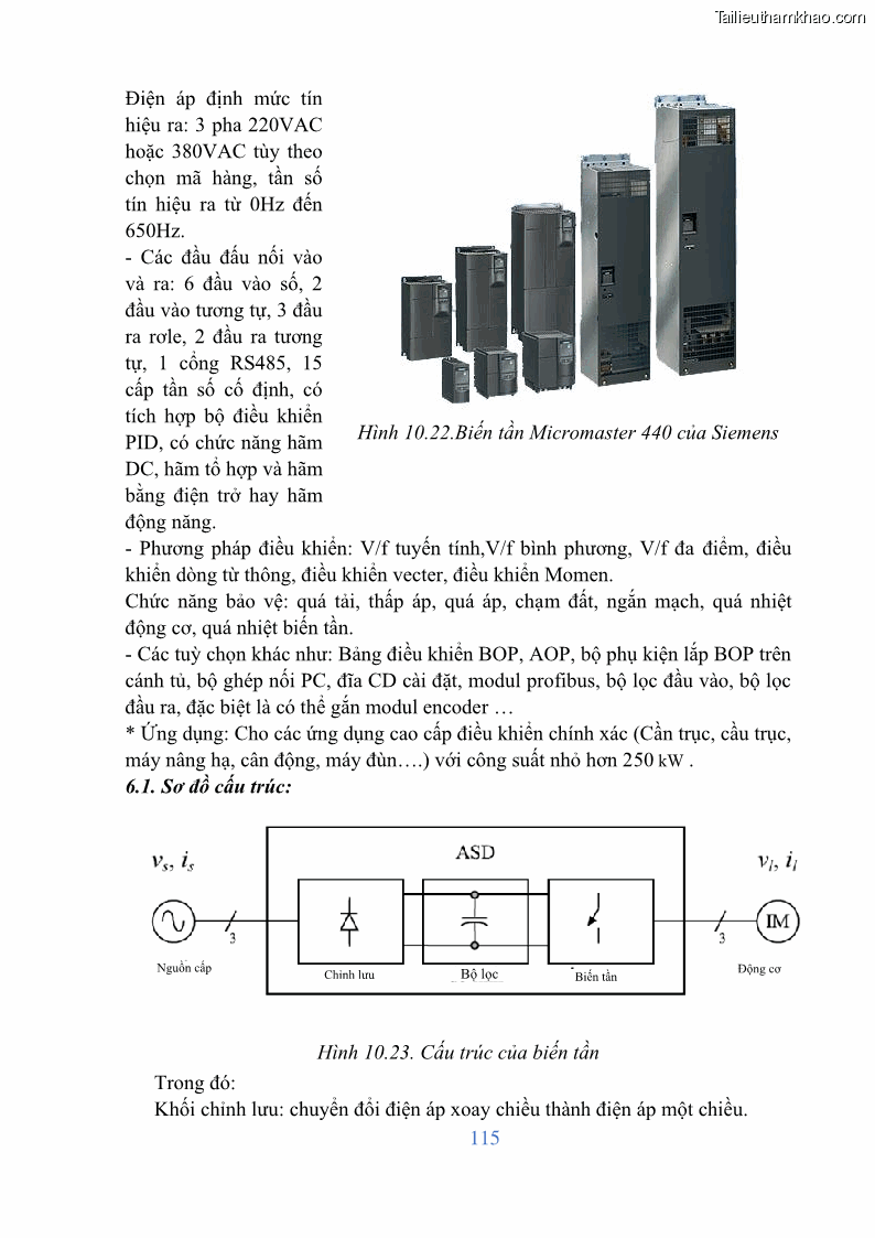Giáo trình Điện tử công suất Nghề Kỹ thuật máy lạnh và điều hòa không khí - Cao đẳng - Trường Cao đẳng nghề Đồng Tháp - 10 Trang 117