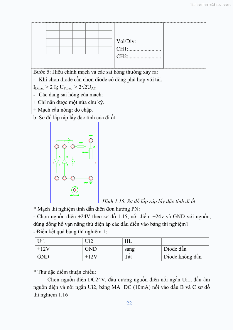 Giáo trình Điện tử công suất Nghề Kỹ thuật máy lạnh và điều hòa không khí - Cao đẳng - Trường Cao đẳng nghề Đồng Tháp - 2 Trang 24