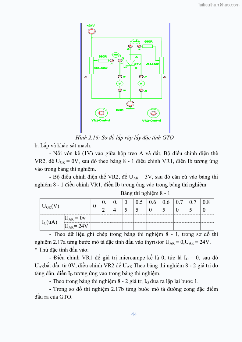 Giáo trình Điện tử công suất Nghề Kỹ thuật máy lạnh và điều hòa không khí - Cao đẳng - Trường Cao đẳng nghề Đồng Tháp - 4 Trang 46