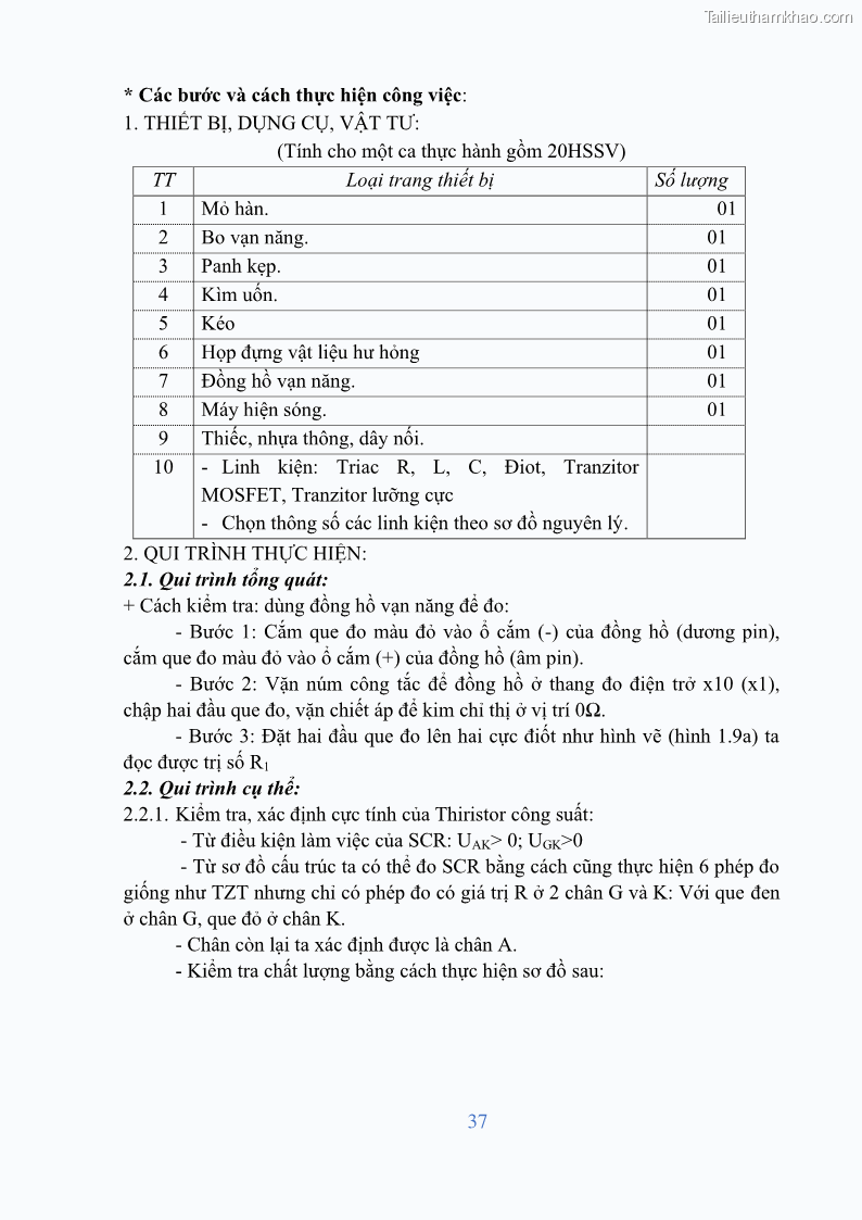 Giáo trình Điện tử công suất Nghề Kỹ thuật máy lạnh và điều hòa không khí - Cao đẳng - Trường Cao đẳng nghề Đồng Tháp - 4 Trang 39