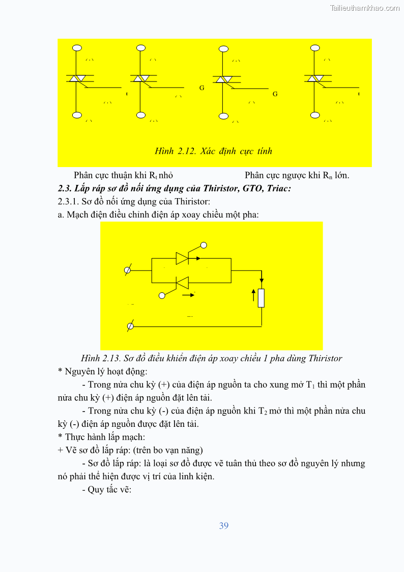 Giáo trình Điện tử công suất Nghề Kỹ thuật máy lạnh và điều hòa không khí - Cao đẳng - Trường Cao đẳng nghề Đồng Tháp - 4 Trang 41