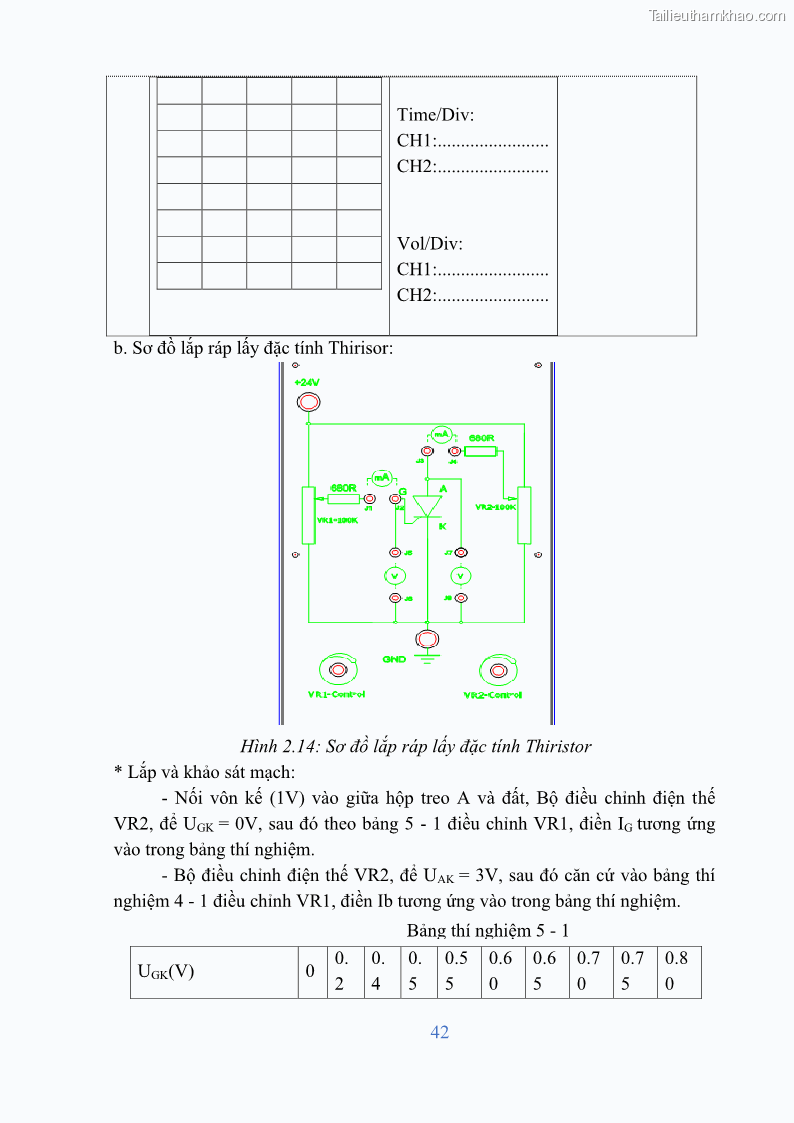 Giáo trình Điện tử công suất Nghề Kỹ thuật máy lạnh và điều hòa không khí - Cao đẳng - Trường Cao đẳng nghề Đồng Tháp - 4 Trang 44