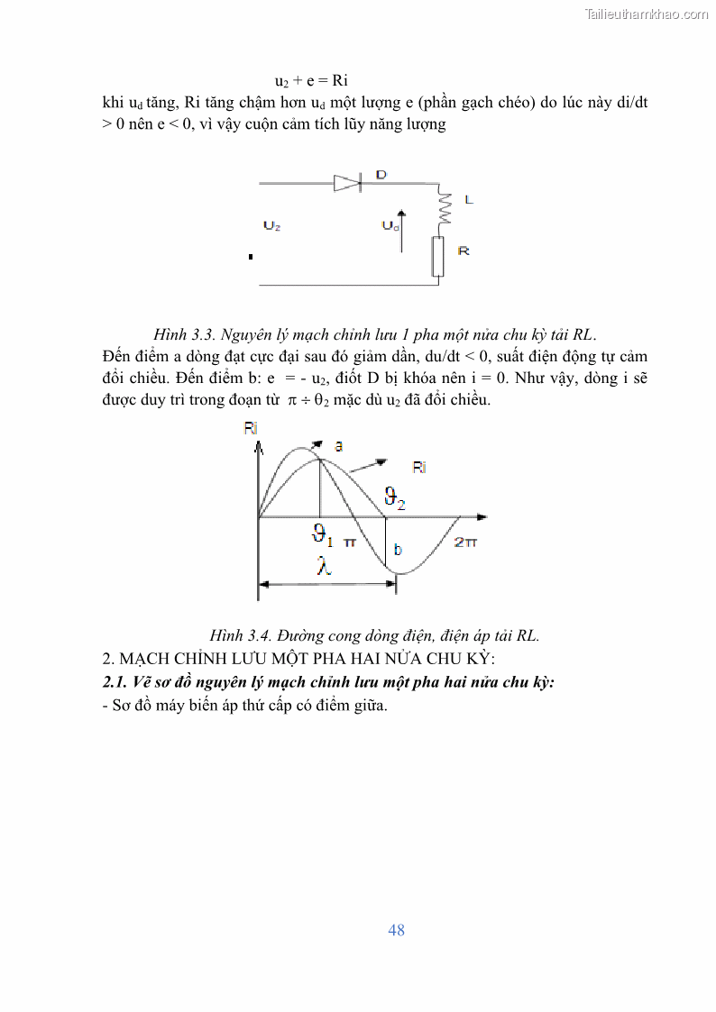 Giáo trình Điện tử công suất Nghề Kỹ thuật máy lạnh và điều hòa không khí - Cao đẳng - Trường Cao đẳng nghề Đồng Tháp - 5 Trang 50