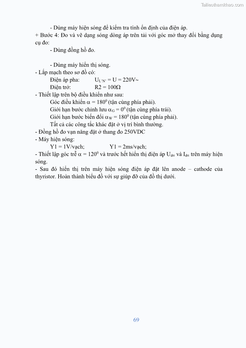 Giáo trình Điện tử công suất Nghề Kỹ thuật máy lạnh và điều hòa không khí - Cao đẳng - Trường Cao đẳng nghề Đồng Tháp - 6 Trang 71