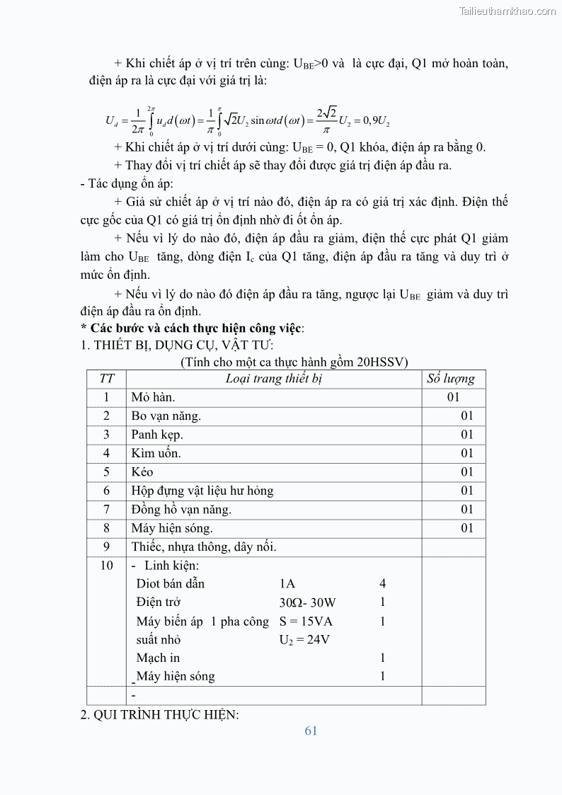 Giáo trình Điện tử công suất Nghề Kỹ thuật máy lạnh và điều hòa không khí - Cao đẳng - Trường Cao đẳng nghề Đồng Tháp - 6 Trang 63