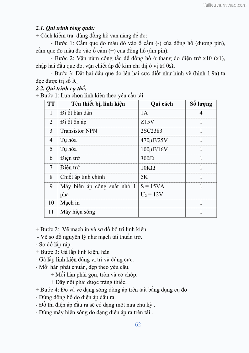 Giáo trình Điện tử công suất Nghề Kỹ thuật máy lạnh và điều hòa không khí - Cao đẳng - Trường Cao đẳng nghề Đồng Tháp - 6 Trang 64