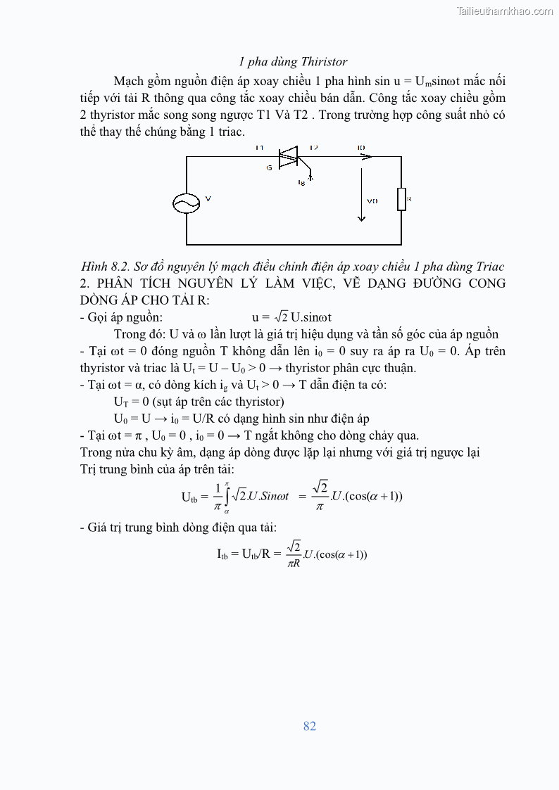 Giáo trình Điện tử công suất Nghề Kỹ thuật máy lạnh và điều hòa không khí - Cao đẳng - Trường Cao đẳng nghề Đồng Tháp - 7 Trang 84