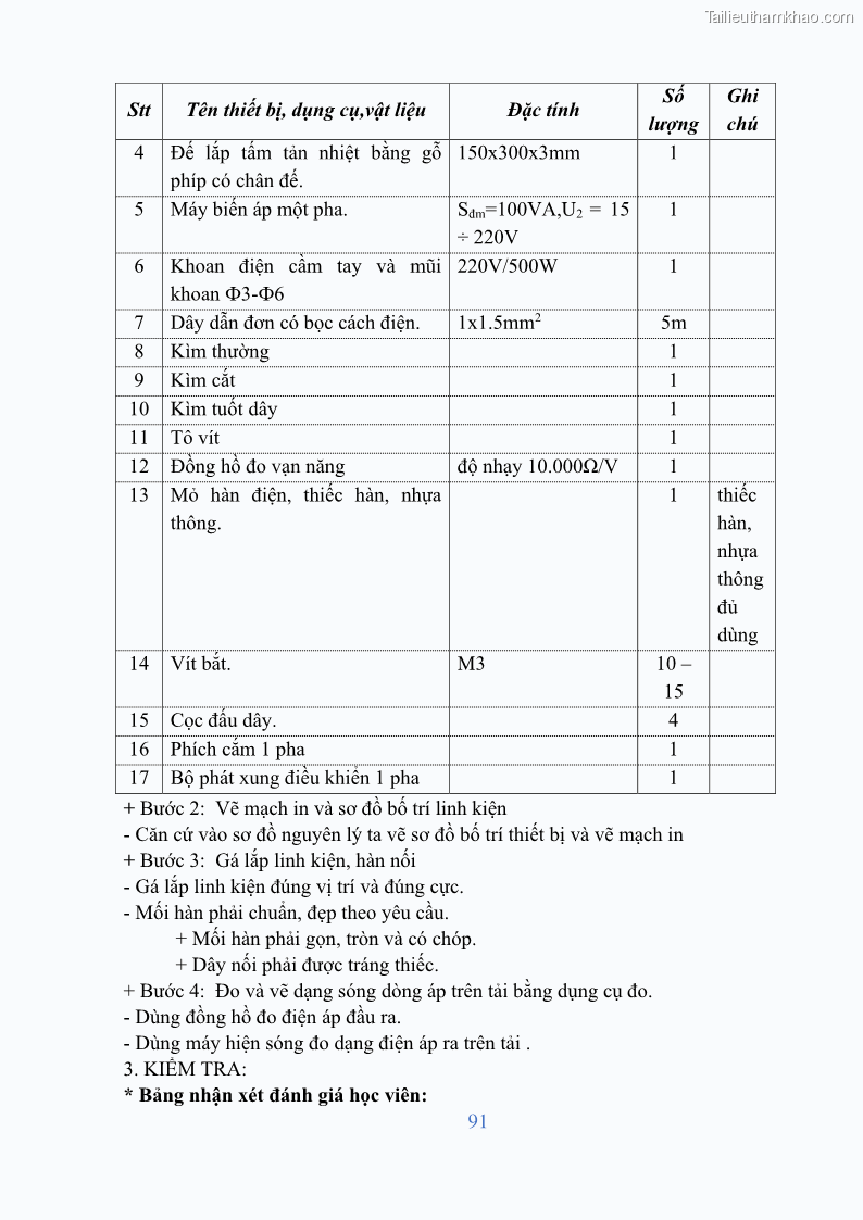 Giáo trình Điện tử công suất Nghề Kỹ thuật máy lạnh và điều hòa không khí - Cao đẳng - Trường Cao đẳng nghề Đồng Tháp - 8 Trang 93