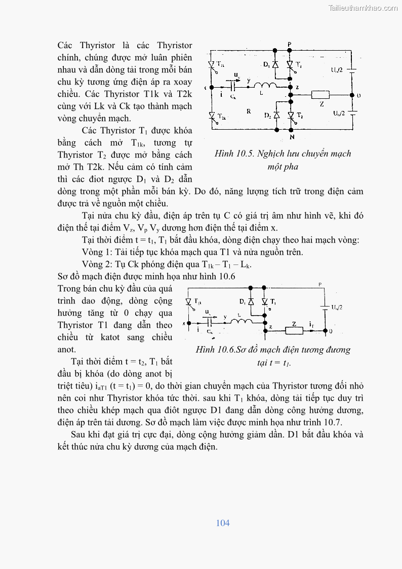 Giáo trình Điện tử công suất Nghề Kỹ thuật máy lạnh và điều hòa không khí - Cao đẳng - Trường Cao đẳng nghề Đồng Tháp - 9 Trang 106
