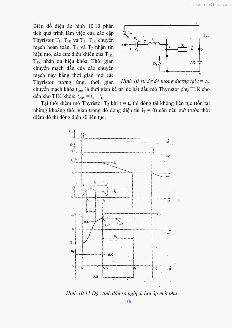 Giáo trình Điện tử công suất Nghề Kỹ thuật máy lạnh và điều hòa không khí - Cao đẳng - Trường Cao đẳng nghề Đồng Tháp - 9 Trang 108