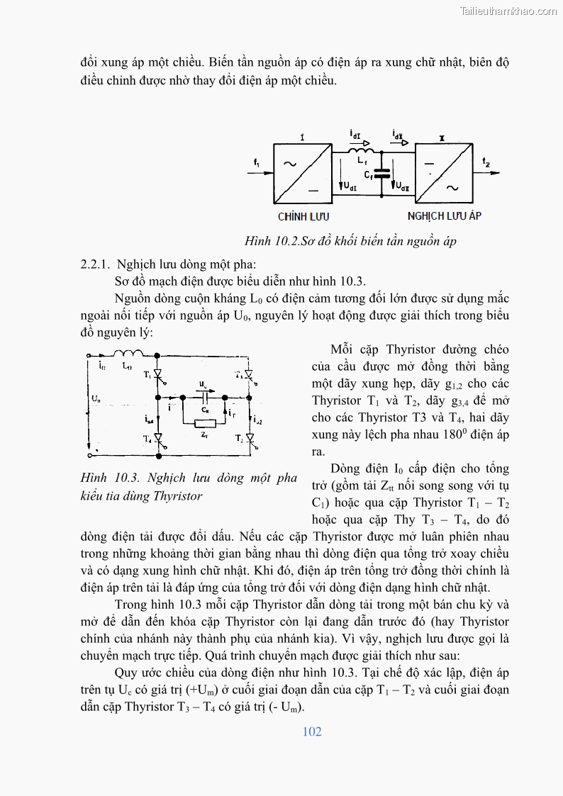 Giáo trình Điện tử công suất Nghề Kỹ thuật máy lạnh và điều hòa không khí - Cao đẳng - Trường Cao đẳng nghề Đồng Tháp - 9 Trang 104