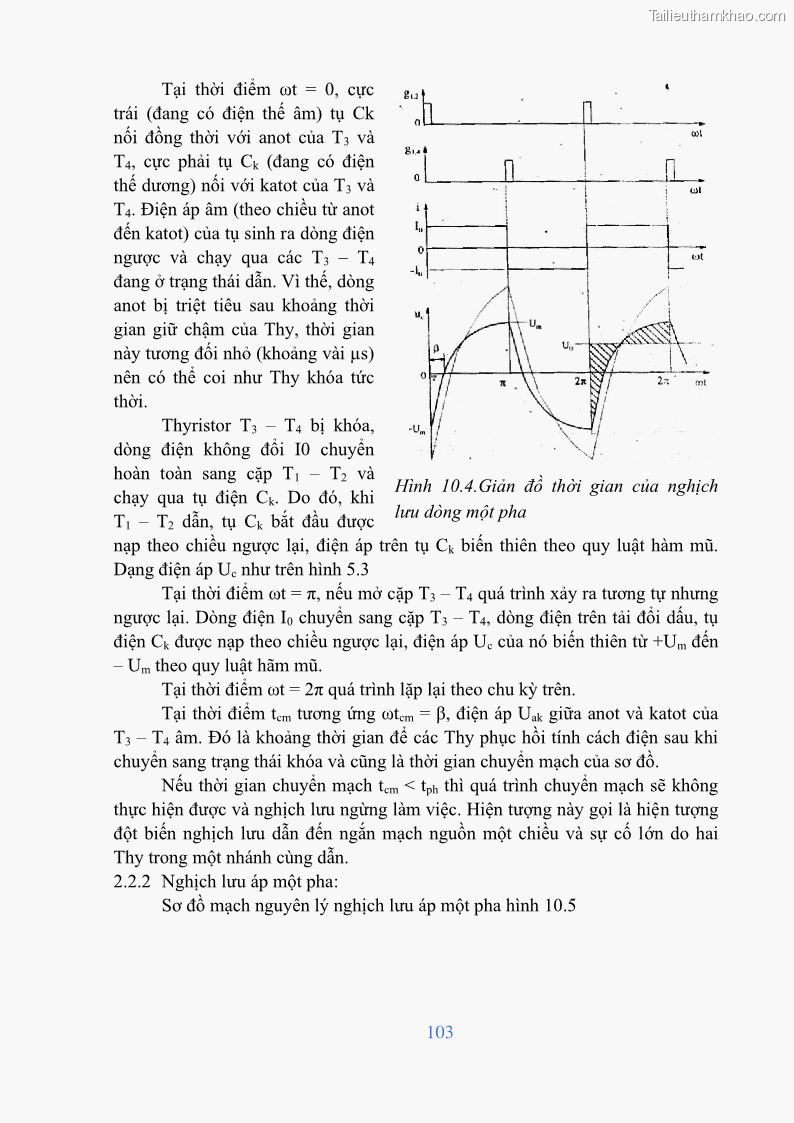 Giáo trình Điện tử công suất Nghề Kỹ thuật máy lạnh và điều hòa không khí - Cao đẳng - Trường Cao đẳng nghề Đồng Tháp - 9 Trang 105