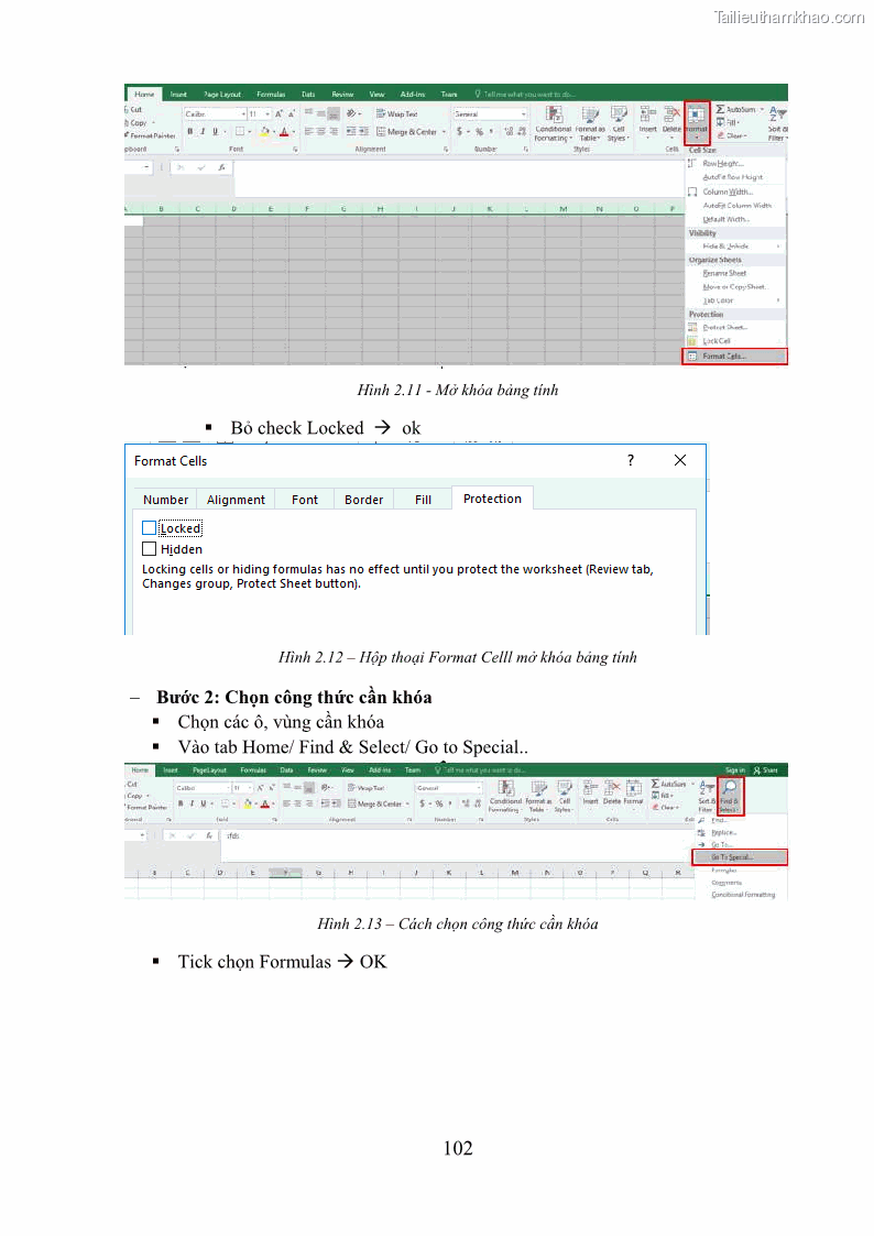 Giáo trình Tin học văn phòng Nghề Công nghệ thông tin - Cao đẳng - Trường Cao đẳng Cộng đồng Đồng Tháp - 10 Trang 109
