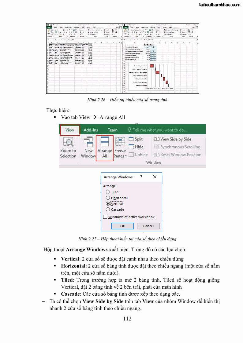 Giáo trình Tin học văn phòng Nghề Công nghệ thông tin - Cao đẳng - Trường Cao đẳng Cộng đồng Đồng Tháp - 10 Trang 119