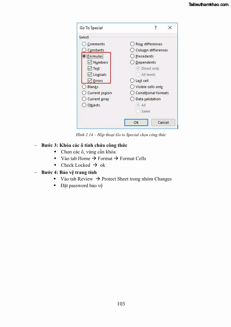 Giáo trình Tin học văn phòng Nghề Công nghệ thông tin - Cao đẳng - Trường Cao đẳng Cộng đồng Đồng Tháp - 10 Trang 110