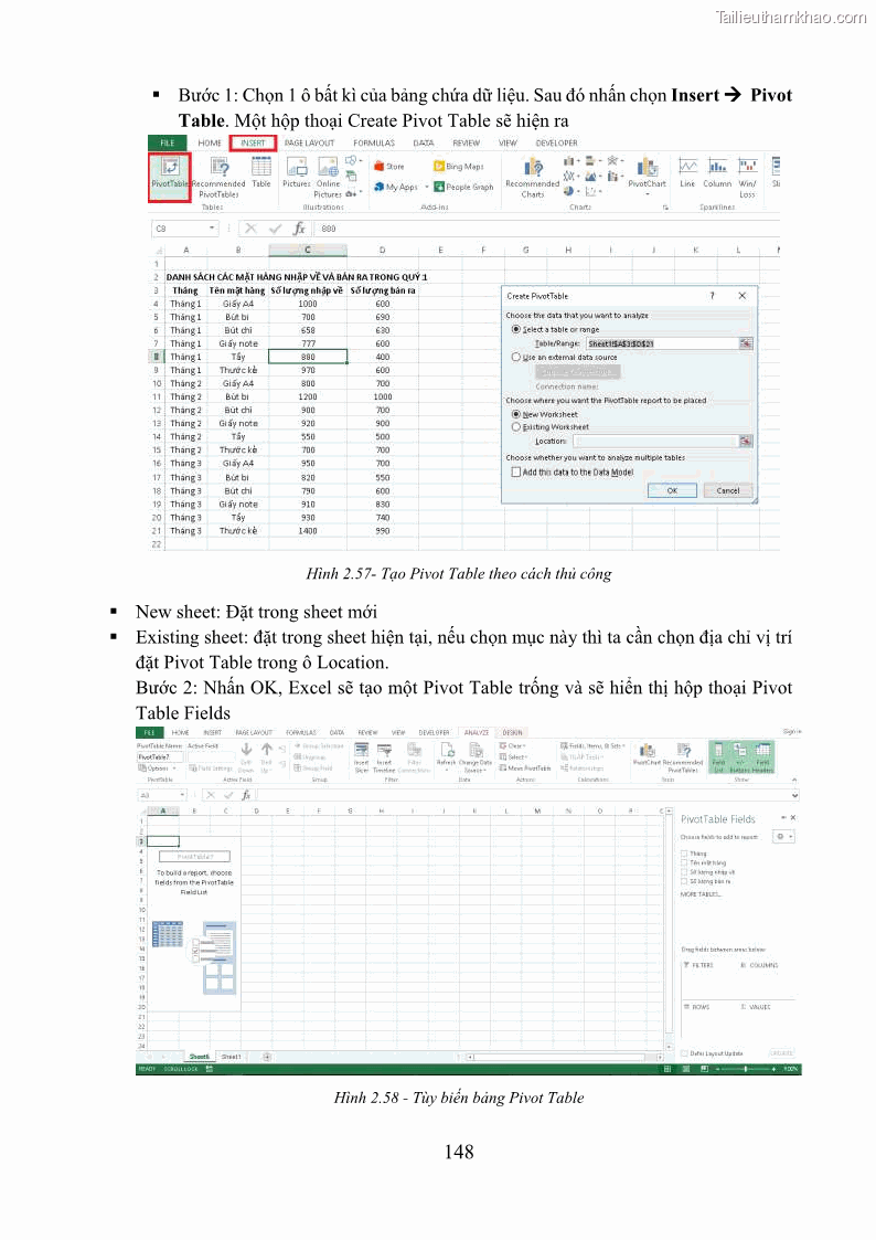 Giáo trình Tin học văn phòng Nghề Công nghệ thông tin - Cao đẳng - Trường Cao đẳng Cộng đồng Đồng Tháp - 13 Trang 155