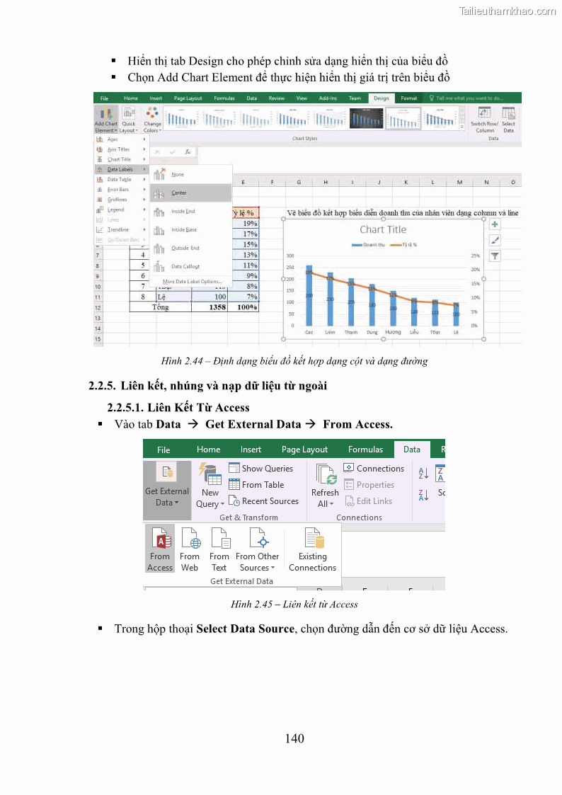 Giáo trình Tin học văn phòng Nghề Công nghệ thông tin - Cao đẳng - Trường Cao đẳng Cộng đồng Đồng Tháp - 13 Trang 147