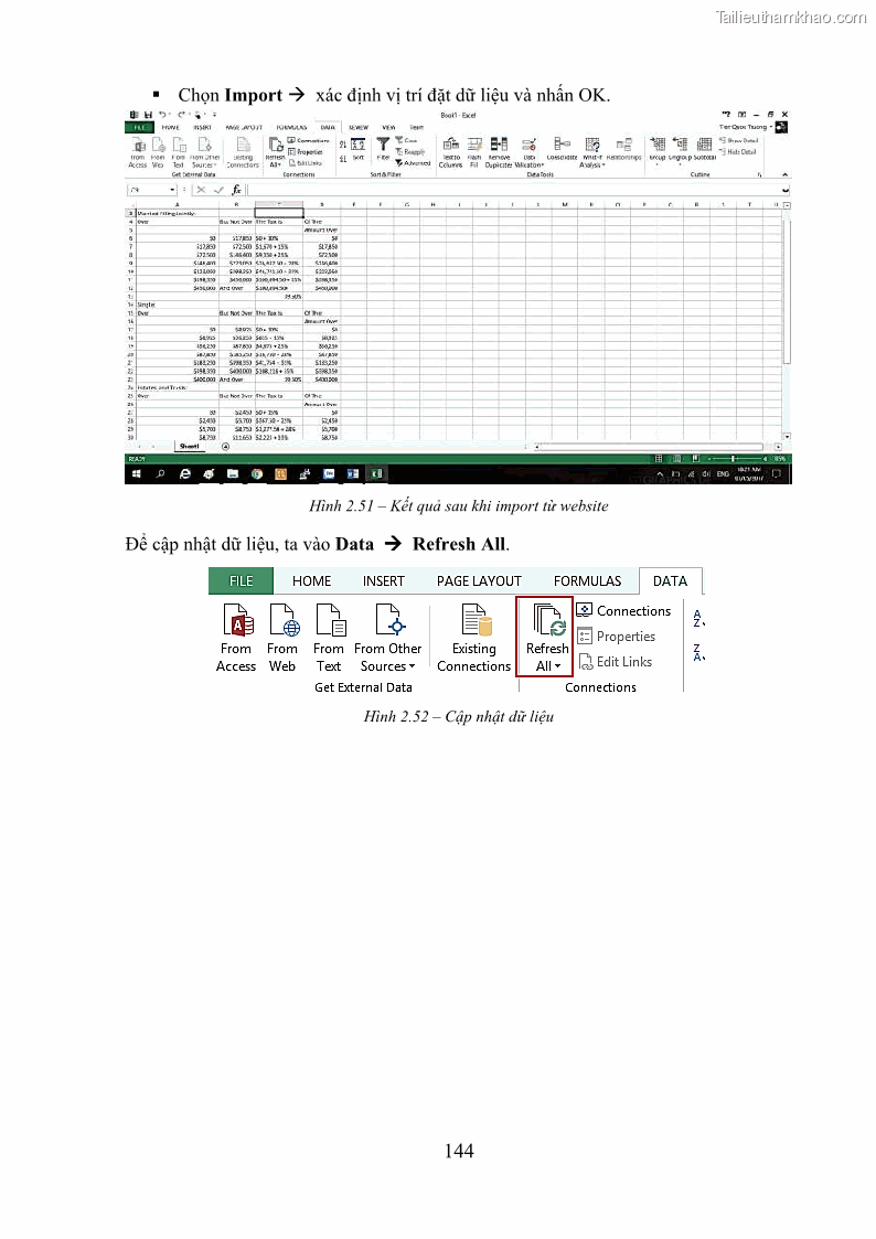 Giáo trình Tin học văn phòng Nghề Công nghệ thông tin - Cao đẳng - Trường Cao đẳng Cộng đồng Đồng Tháp - 13 Trang 151