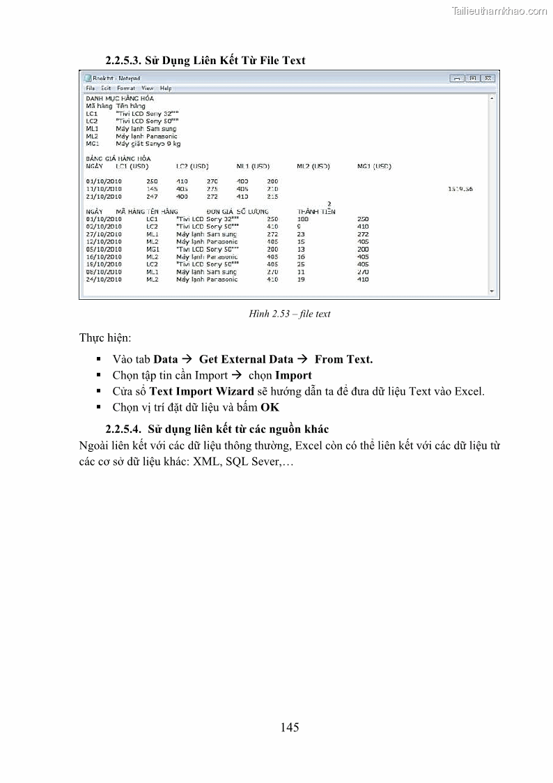 Giáo trình Tin học văn phòng Nghề Công nghệ thông tin - Cao đẳng - Trường Cao đẳng Cộng đồng Đồng Tháp - 13 Trang 152