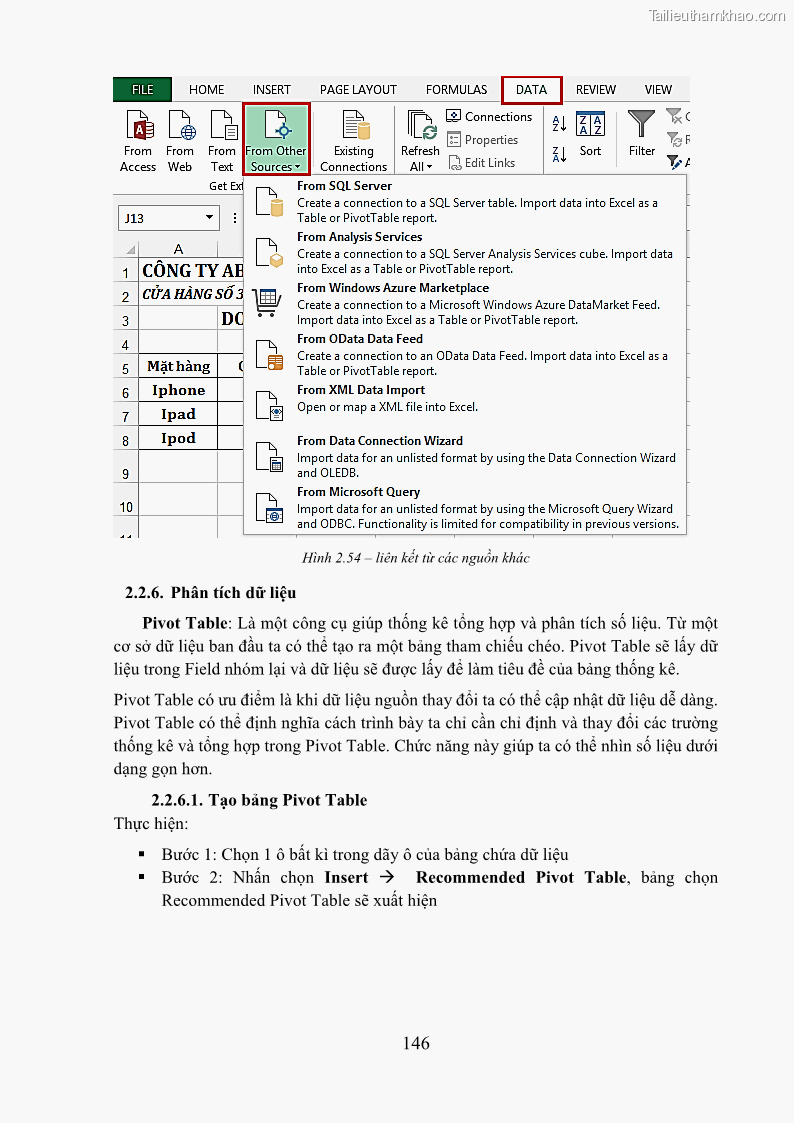 Giáo trình Tin học văn phòng Nghề Công nghệ thông tin - Cao đẳng - Trường Cao đẳng Cộng đồng Đồng Tháp - 13 Trang 153