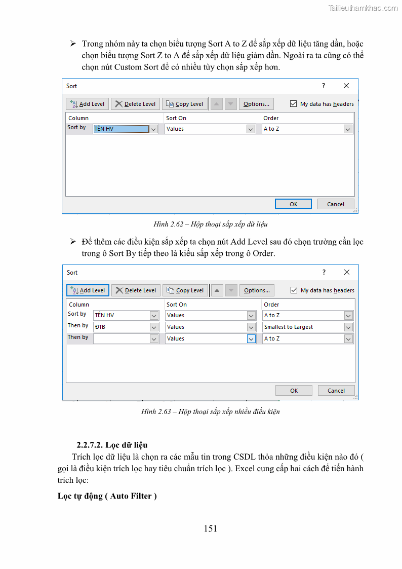 Giáo trình Tin học văn phòng Nghề Công nghệ thông tin - Cao đẳng - Trường Cao đẳng Cộng đồng Đồng Tháp - 14 Trang 158