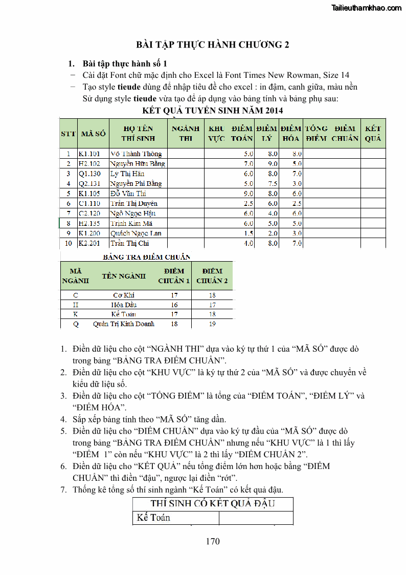 Giáo trình Tin học văn phòng Nghề Công nghệ thông tin - Cao đẳng - Trường Cao đẳng Cộng đồng Đồng Tháp - 15 Trang 177