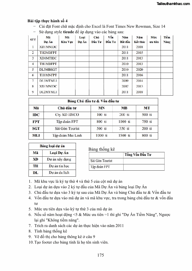 Giáo trình Tin học văn phòng Nghề Công nghệ thông tin - Cao đẳng - Trường Cao đẳng Cộng đồng Đồng Tháp - 16 Trang 182