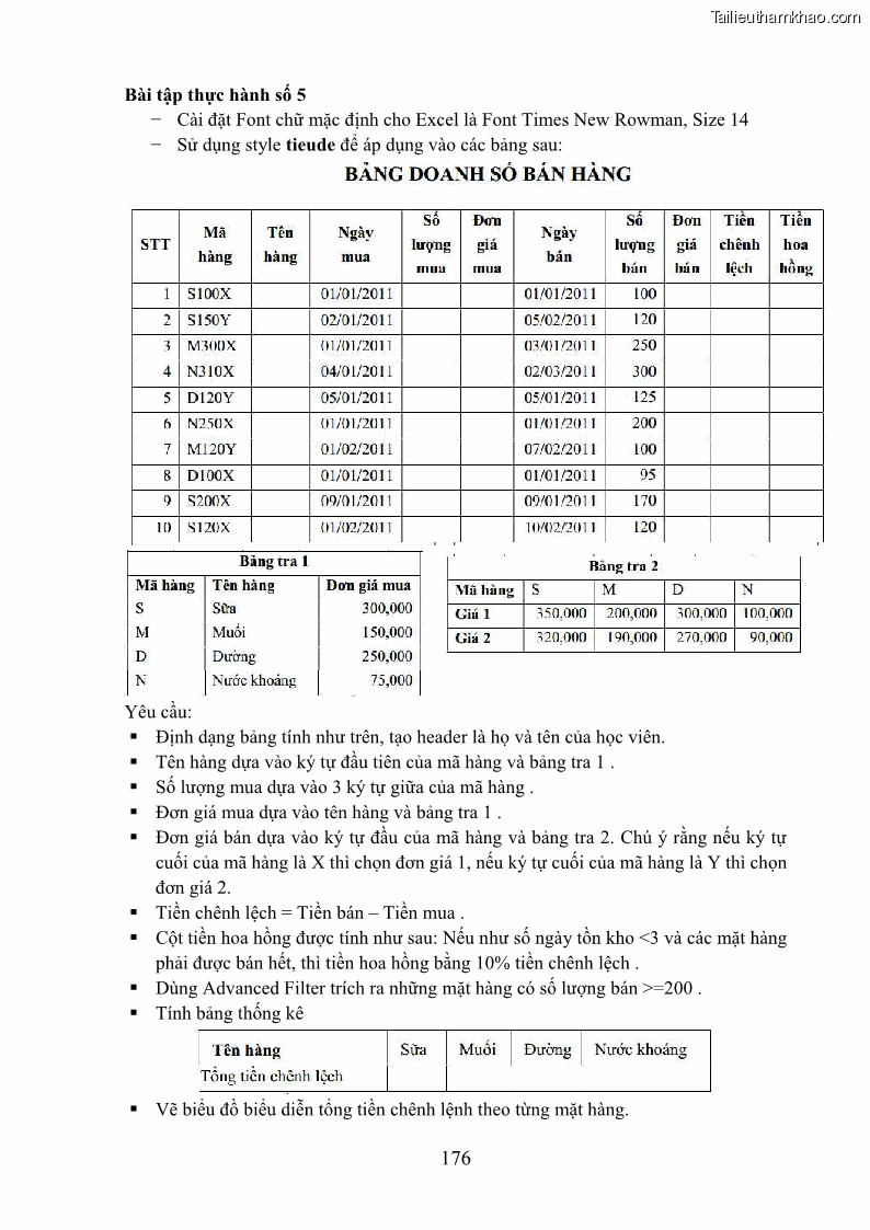 Giáo trình Tin học văn phòng Nghề Công nghệ thông tin - Cao đẳng - Trường Cao đẳng Cộng đồng Đồng Tháp - 16 Trang 183
