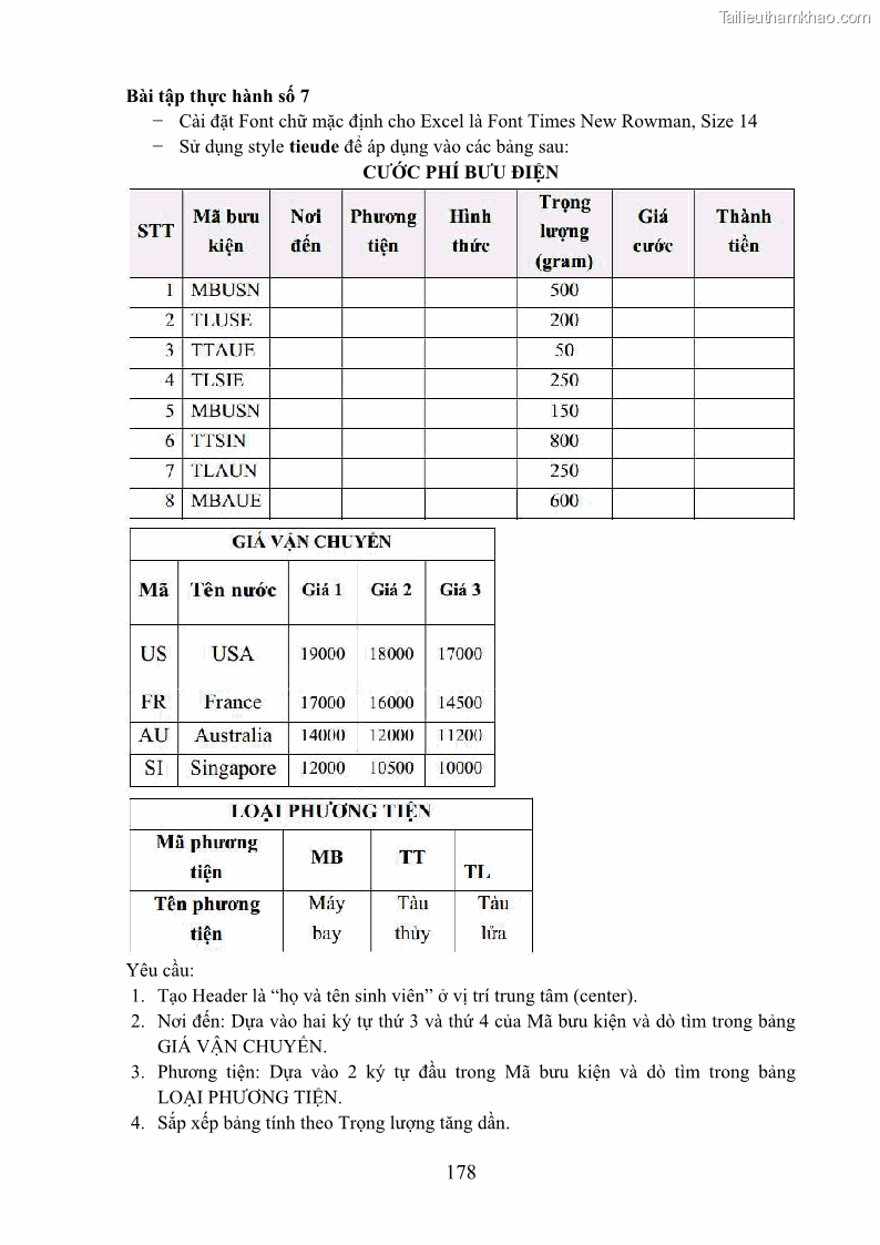 Giáo trình Tin học văn phòng Nghề Công nghệ thông tin - Cao đẳng - Trường Cao đẳng Cộng đồng Đồng Tháp - 16 Trang 185