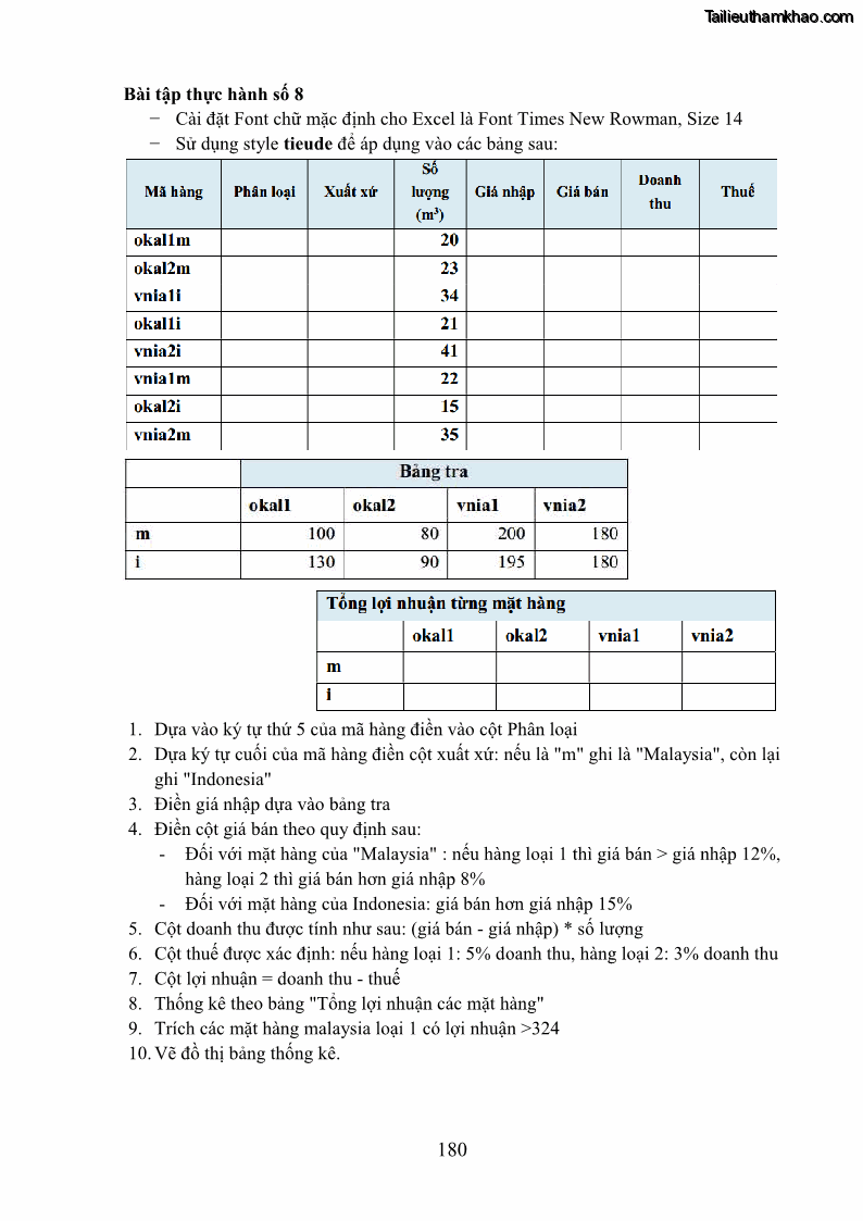 Giáo trình Tin học văn phòng Nghề Công nghệ thông tin - Cao đẳng - Trường Cao đẳng Cộng đồng Đồng Tháp - 16 Trang 187