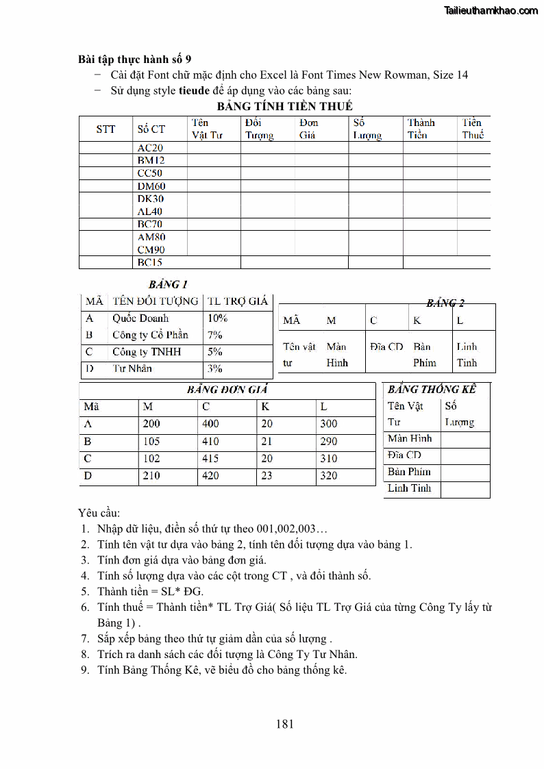 Giáo trình Tin học văn phòng Nghề Công nghệ thông tin - Cao đẳng - Trường Cao đẳng Cộng đồng Đồng Tháp - 16 Trang 188