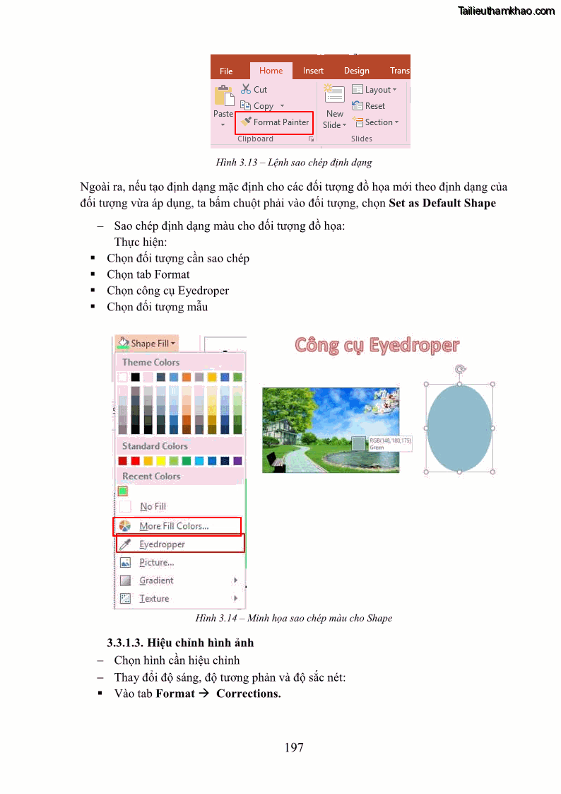 Giáo trình Tin học văn phòng Nghề Công nghệ thông tin - Cao đẳng - Trường Cao đẳng Cộng đồng Đồng Tháp - 17 Trang 204