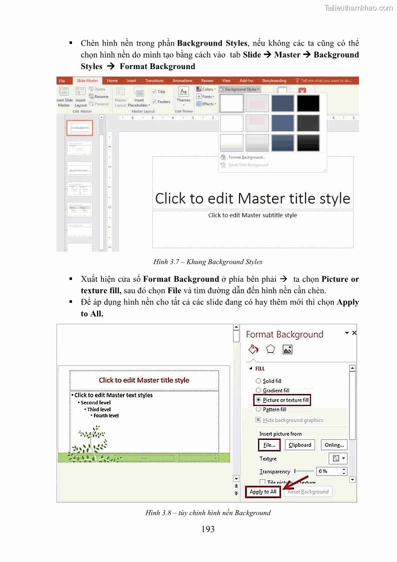 Giáo trình Tin học văn phòng Nghề Công nghệ thông tin - Cao đẳng - Trường Cao đẳng Cộng đồng Đồng Tháp - 17 Trang 200