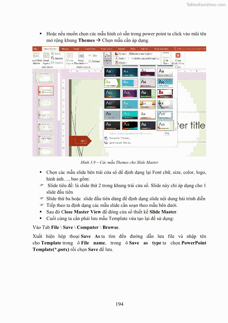 Giáo trình Tin học văn phòng Nghề Công nghệ thông tin - Cao đẳng - Trường Cao đẳng Cộng đồng Đồng Tháp - 17 Trang 201