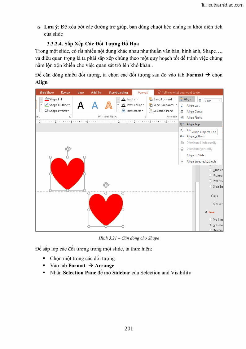 Giáo trình Tin học văn phòng Nghề Công nghệ thông tin - Cao đẳng - Trường Cao đẳng Cộng đồng Đồng Tháp - 18 Trang 208