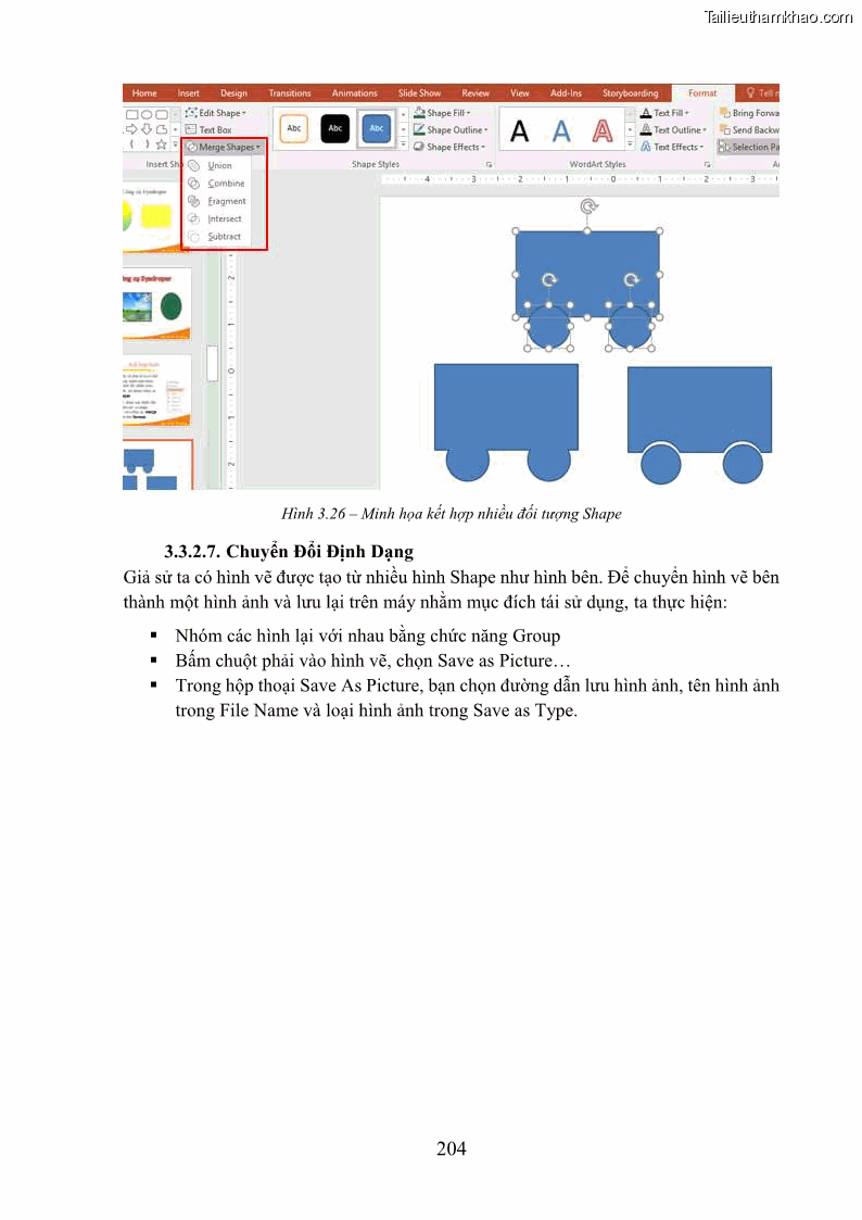 Giáo trình Tin học văn phòng Nghề Công nghệ thông tin - Cao đẳng - Trường Cao đẳng Cộng đồng Đồng Tháp - 18 Trang 211