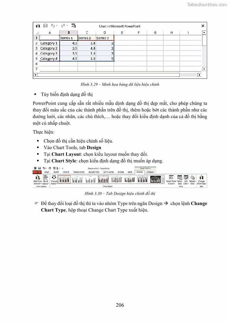Giáo trình Tin học văn phòng Nghề Công nghệ thông tin - Cao đẳng - Trường Cao đẳng Cộng đồng Đồng Tháp - 18 Trang 213