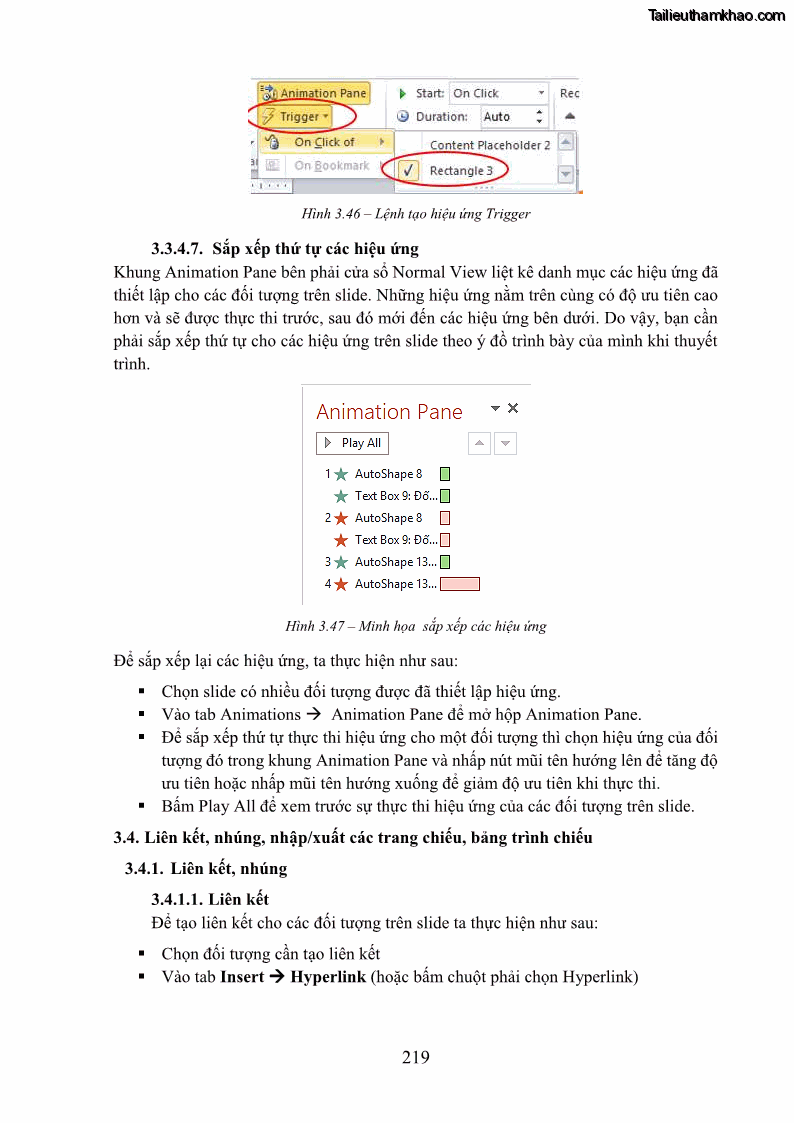 Giáo trình Tin học văn phòng Nghề Công nghệ thông tin - Cao đẳng - Trường Cao đẳng Cộng đồng Đồng Tháp - 19 Trang 226